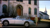 The Birds (1963)Bodega Lane, Bodega, California, Potter School House, Bodega, California, Tippi Hedren, car and green